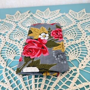 Floral Patterned Handkerchief from mid-century.